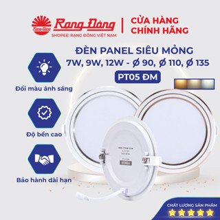 Đèn LED Panel Tròn Đổi Màu Rạng Đông Đèn Mắt Trâu Âm Trần 7W 9W 12W Khoét Lỗ Trần 90 110 135 MODEL