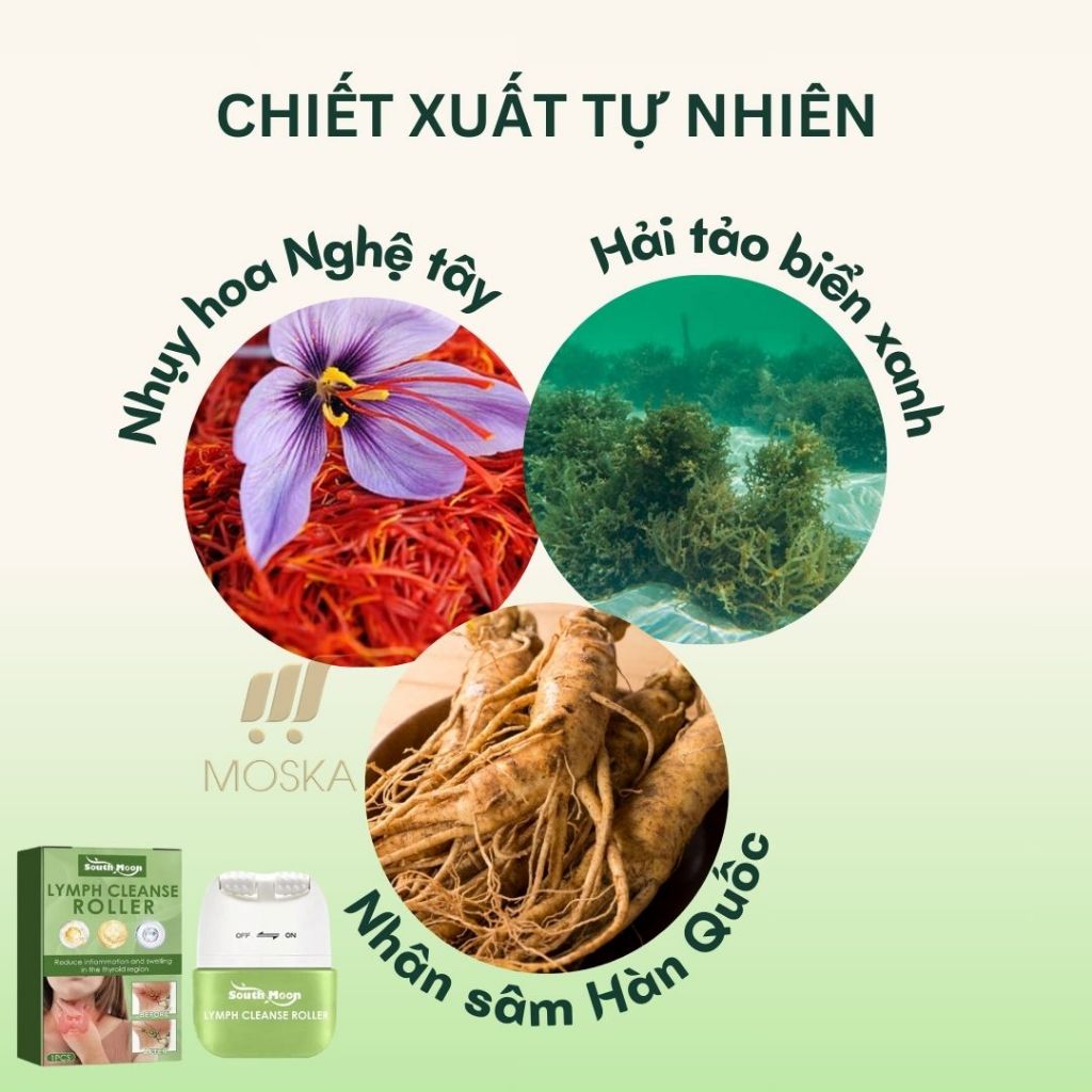 Kem Lăn Thảo Dược U Tuyến Giáp - Đánh Tan U Tuyến Giáp -Thanh Lăn Massage Làm Mềm Loại Bỏ U Tuyến Giáp SOUTH MOON| Moska