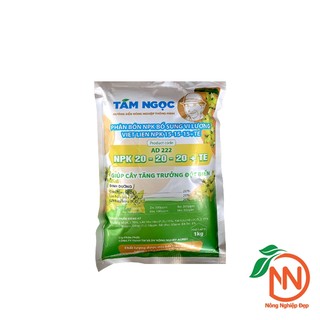 NPK 20-20-20 [ Gói 1kg ] - Phân Bón Tám Ngọc - Phân Bón Thúc Đẩy Cây Tăng Trưởng