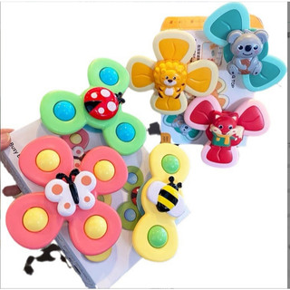 Set 3 đồ chơi con quay spinner Uulzzor hình côn trùng vui nhộn, chất liệu an toàn cho bé