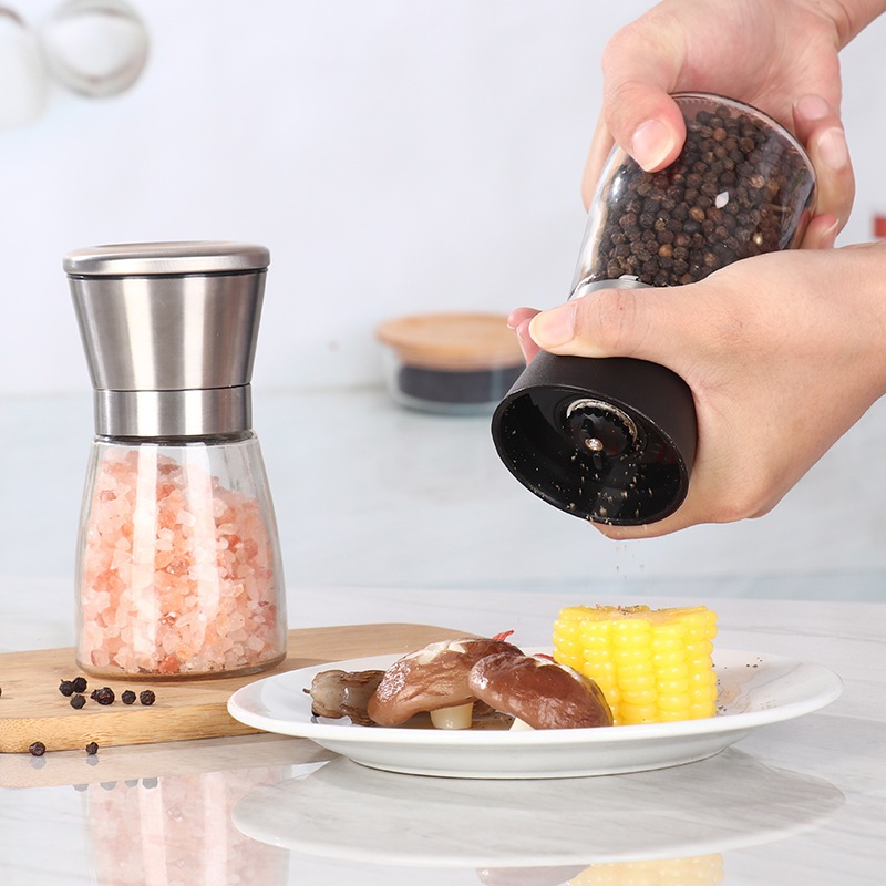 Lọ xay tiêu thủy tinh bằng tay tiện lợi HT SHOP DN279