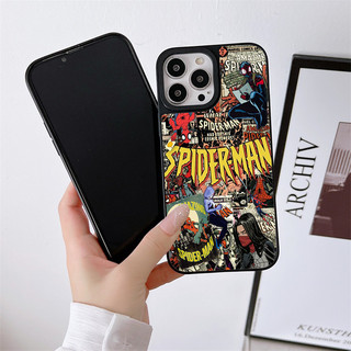 Ốp điện thoại iphone cao cấp spiderman vàng cho iphone 6 7 8 plus x xsmax xr 11 12 13 14 15 go1530
