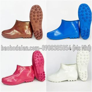Ủng nhựa thấp cổ bảo hộ TGP đi mưa