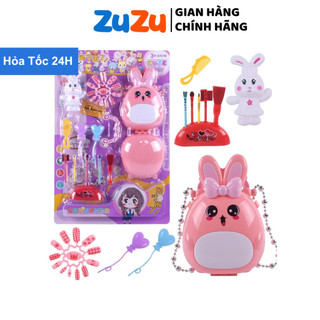 Đồ chơi trang điểm cho bé gái gồm túi xách lược cọ chải sơn lông mày môi, đồ chơi cho bé gái, quà tặng bé gái