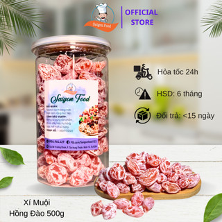500g Xí Muội Hồng Đào Bao Tử Không Hạt Chua Ngọt Cực Ngon- SAIGONFOOD
