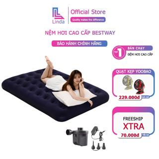 [Tặng kèm bơm điện] Nệm hơi cao cấp Bestway chính hãng kích thước 203x152x22 bảo hành 1 đổi 1