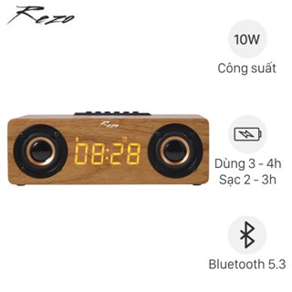 Loa Bluetooth Rezo Wooden Box   Like New   