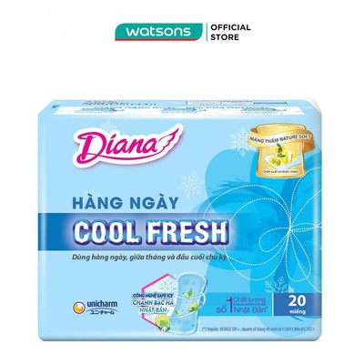 Băng Vệ Sinh Diana Hàng Ngày Sensi Cool Fresh 20 Miếng