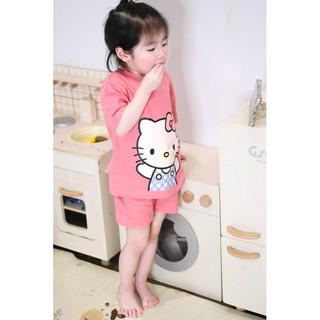 Combo 2 bộ KITTY hồng trắng bé gái 😍