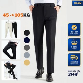 Quần Tây Nam Công Sở iMan Store [Cao Cấp], Quần Âu Nam Hàn Quốc Vải Chéo 79 Cao Cấp Co Dãn, Chống Nhăn Xù - Hàng VNXK
