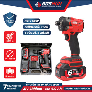 Máy chuyên vít boshun bs-iw600n không chổi than - máy bắn vít không chổi than boshun 600n.m - 3 tốc độ