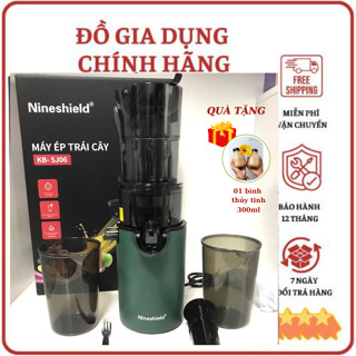 Máy ép chậm Nineshield J06 và J08  mẫu mới nhất năm 2024 công suất 250W miệng ép lớn, ép kiệt bã dễ vệ sinh ép cóc ổi