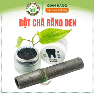 Den chà răng bột than tre, bột chà răng htx sinh dược 20g hỗ trợ trắng răng, giảm hôi miệng