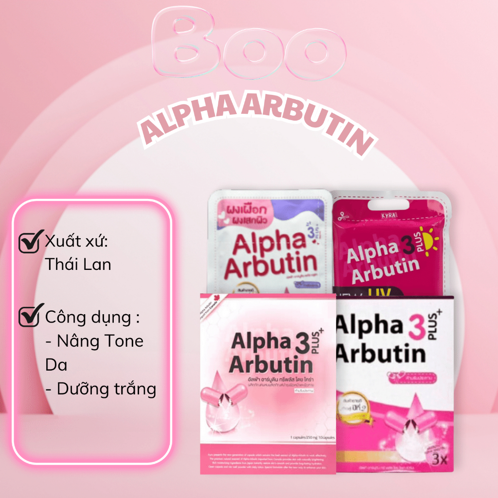 Bột Kích Trắng Alpha Arbutin 3 Plus - Thái Lan
