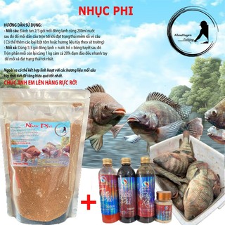 Mồi câu cá nhục phi - khoahuyen fishing, mồi câu rô phi hồ dịch vụ, đầy đủ vị gan ngỗng, tôm nam cực,...