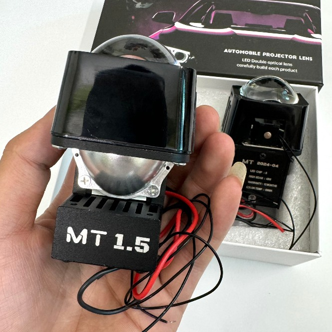 Bi cầu 1.5 Inch công xuất 45w Cắt Sáng Chống Chói Lắp Ô tô Xe Máy Bảo Hành 12 Tháng