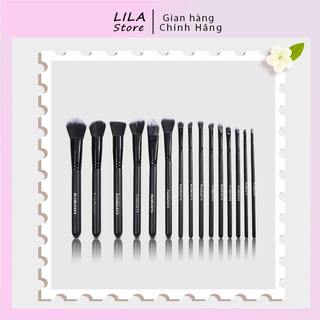 Bộ cọ makeup cá nhân 15 cây Kaizm KÈM BAO ĐỰNG ,cọ trang điểm nội địa trung cọ trang điểm cao cấp lông mềm mịn T33
