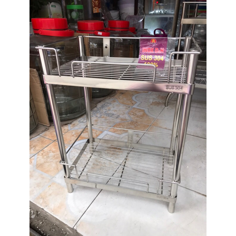 Kệ 2 tầng inox cao cấp 304