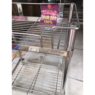 Kệ 2 tầng inox cao cấp 304