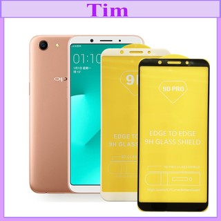 "Kính cường lực OPPO A83 " 9D Full màn hình, Ảnh thực shop tự chụp, tặng kèm bộ giấy lau kính TimShop