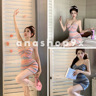 Đầm body 2 dây sang chảnh , váy body nữ siêu cuốn hút ôm trọn body anashop9x