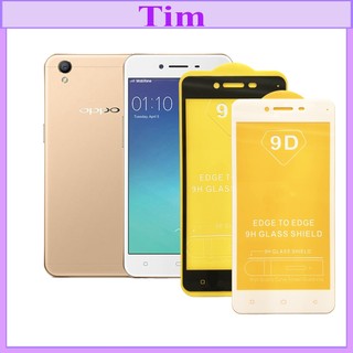 "Kính cường lực OPPO A37 " 9D Full màn hình, Ảnh thực shop tự chụp, tặng kèm bộ giấy lau kính TimShop