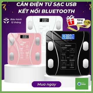 Cân Điện Tử sức khoẻ Kết Nối Bluetooth Phân Tích Chỉ Số Cơ Thể - Cân Sức Khỏe phân tích chỉ số cơ thể hàng chính hãng