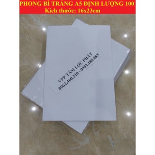 100 phong bì trắng a5 đl100 - hàng đẹp