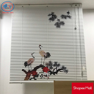 Mành rèm sáo nhôm Rèm Trung Tín dán tranh ( đặt theo kích thước+chọn tranh)