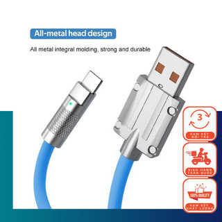 Cáp Sạc Silicon Hỗ Trợ Sạc Nhanh - Bảo Hành 6 Tháng