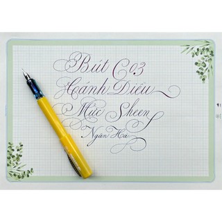 Bút Cánh Diều C03 ngòi Calligraphy thanh đậm rõ