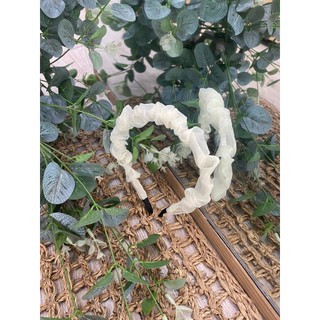 Băng đô vải voan trắng
