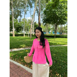 BỘ BÀ BA CỔ TIM MÀU TRƠN BIGSIZE