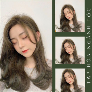 Thuốc nhuộm tóc màu NÂU TÂY LẠNH + tặng kèm trợ nhuộm