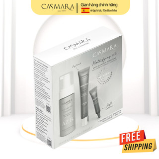 Mattifying set hydro - set ngừa mụn casmara: sữa rửa mặt, gel-cream xóa mụn, gel chấm mụn