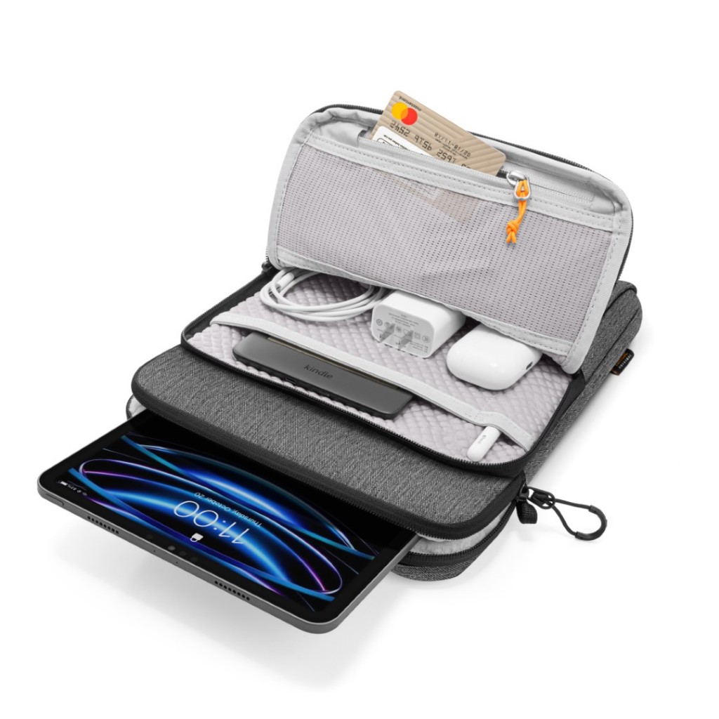 Túi đeo chéo chống sốc cho iPad/Tablet Tomtoc Shoulder Bag 360° size 11/12.9" chính hãng (B03) | BigBuy360 - bigbuy360.vn