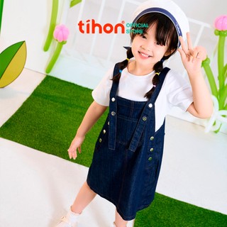 Set yếm bò cho bé gái TIHON chất liệu cao cấp phong cách Hàn Quốc SET0750689