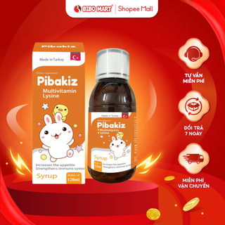 Multivitamin Pibakiz Tăng Cường Đề Kháng Cho Bé Bổ Sung Các Loại Vitamin Và Khoáng Chất 120ml - Bibomart