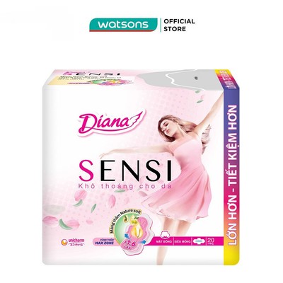 Băng Vệ Sinh Diana Sensi Siêu Mỏng Cánh Gói Lớn 20 Miếng