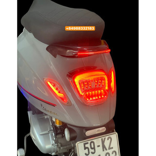 Baga sau hợp kim kèm đèn led for vespa sprint primavera lx lxv lt s gt gts gtv