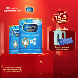 Bộ 2 Sản phẩm dinh dưỡng Enfagrow Enspire 3 - 850G dành cho trẻ từ 2-6 tuổi
