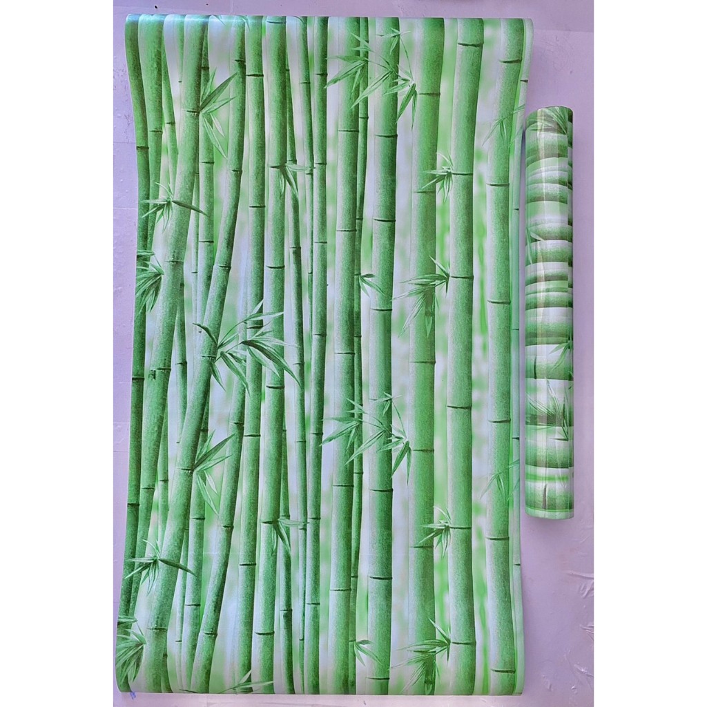 [Sale Sốc Xả Kho] Giấy Dán Tường Trúc Xanh 0.45*10m