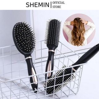 Lược chải tóc răng thưa lược gỡ rối tạo kiểu chuyên dụng giảm dụng tóc cao cấp massage đầu SHEMIN