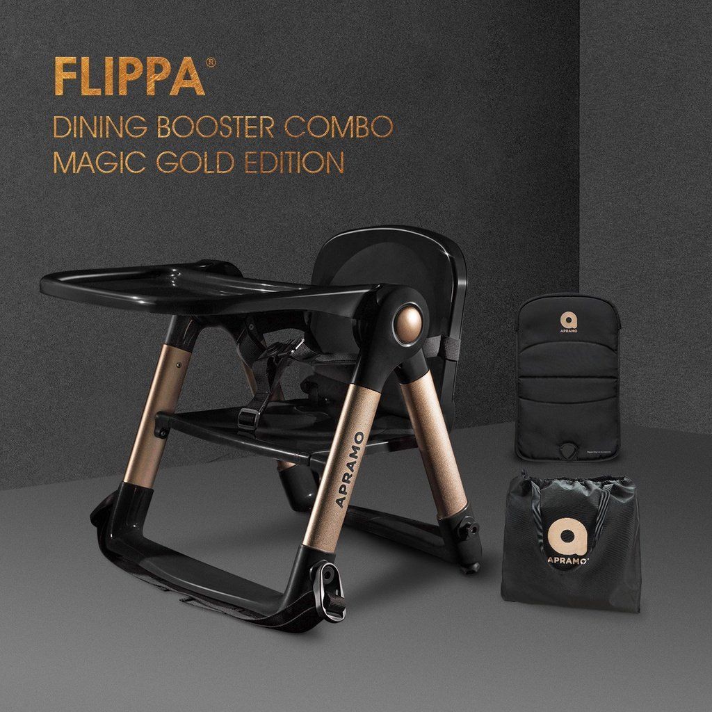 Ghế ăn dặm ⚡ Ghế ăn dặm gấp gọn siêu nhẹ Apramo Flippa Dining Booster cho bé từ 6 tháng đến 3 tuổi c