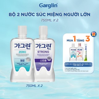 Combo 2 nước súc miệng Garglin dành cho người lớn chai 750ml x 2