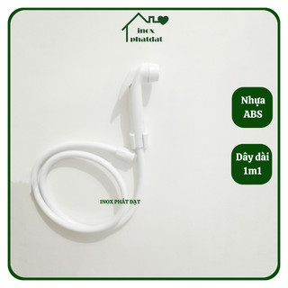 Vòi xịt vệ sinh bằng nhựa ABS PHÁT ĐẠT, vòi xịt bồn cầu nhà tắm, vòi xịt toilet tolet (SP134)