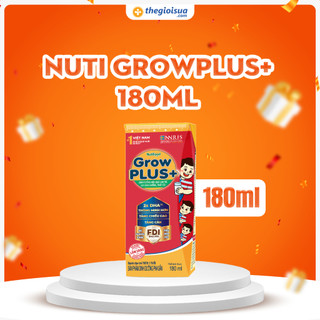 Sữa nước grow plus đỏ 180ml x4 hộp/lốc