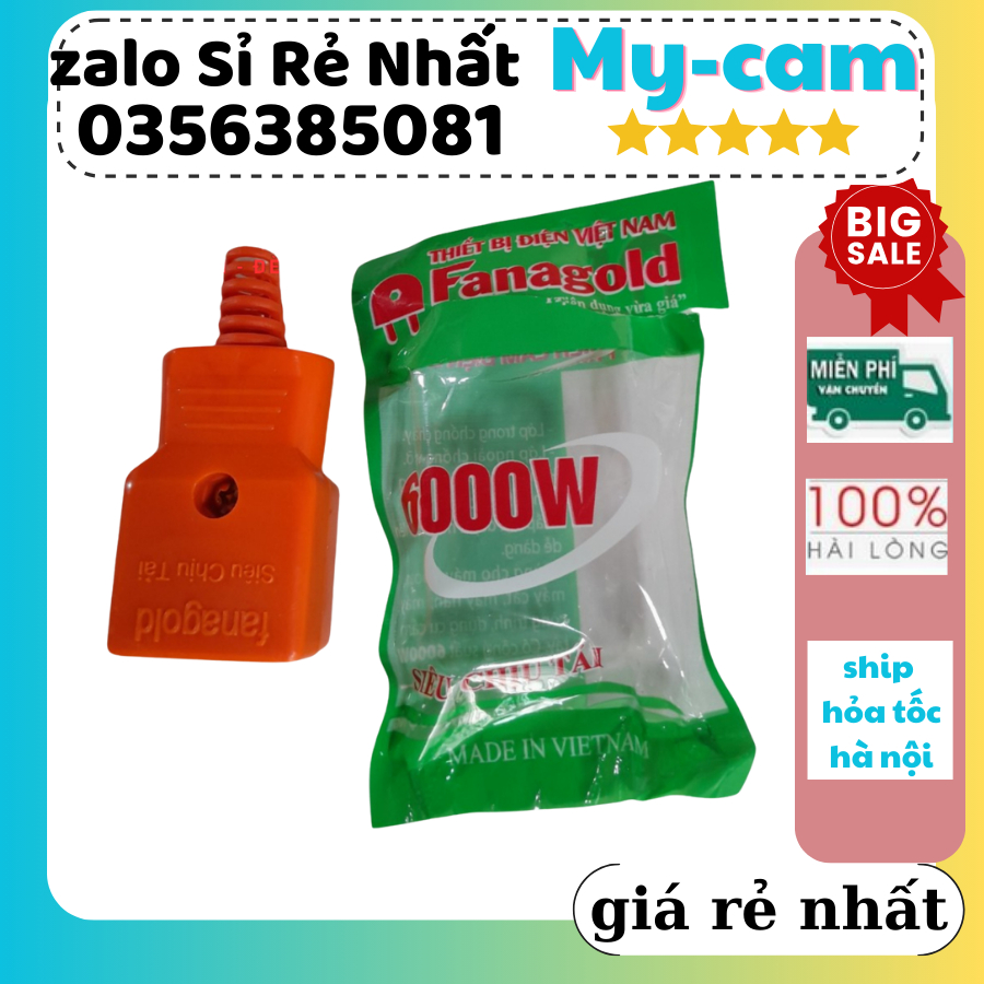 Phích âm chính hãng Fanagold công suất 6000w, phích âm siêu chịu tải màu cam 6000w hàng công tý có bảo hành