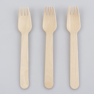 Thìa gỗ , dĩa gỗ gói 100 chiếc sz 16cm