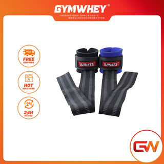 [GIÁ TỐT NHẤT] 2 chiếc Dây Kéo Lưng có điệm Kết Hợp Quấn Cổ Tay phụ kiện Gym thể thao Aolikes (7638)